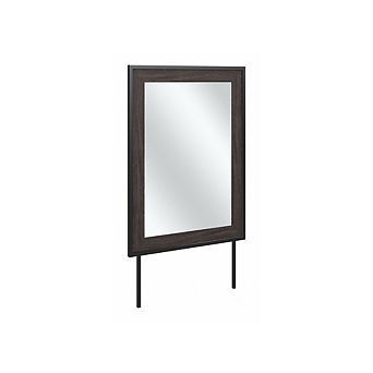 Bush Furniture Atria Bedroom Mirror in Charcoal Gray