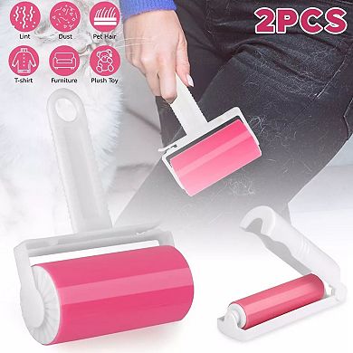 Reusable Sticky Lint Roller Hair Remover Set of 2
