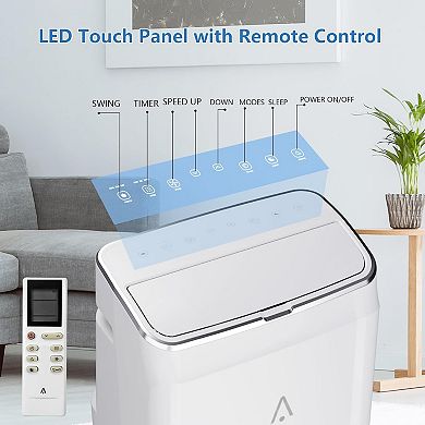 14,000 BTU Portable Air Conditioner - Powerful Cooling for 750 Sq Ft