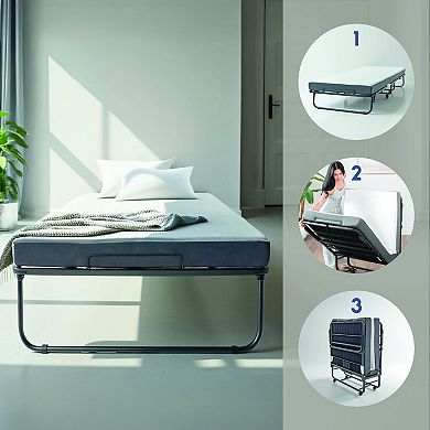 Nestl Folding Bed with 5" Luxury Memory Foam Mattress