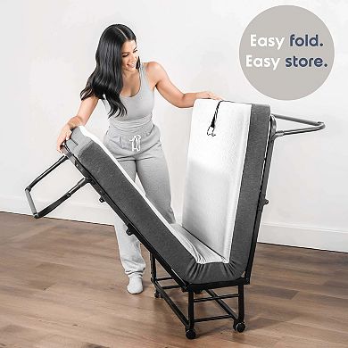 Nestl Folding Bed with 5" Luxury Memory Foam Mattress