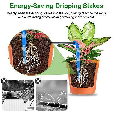 Automatic Plant Watering System with Timer & Pump Drip Irrigation for 12 Plants