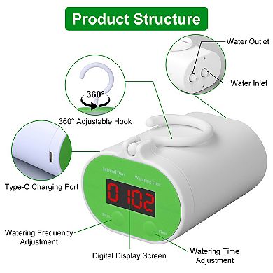 Automatic Plant Watering System with Timer & Pump Drip Irrigation for 12 Plants