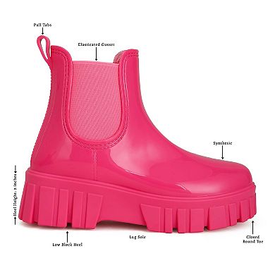 London Rag Jerico Women's Chunky Chelsea Boots