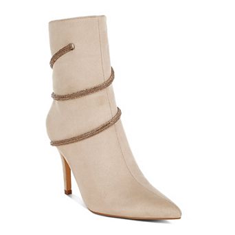 London Rag Roda Women's Rhinestone Wrap Stiletto Boots