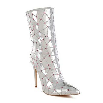 London Rag Echostage Women's Metallic Embellished Boots