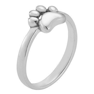 Sunkissed Sterling Sterling Silver Oxidized Paw Ring