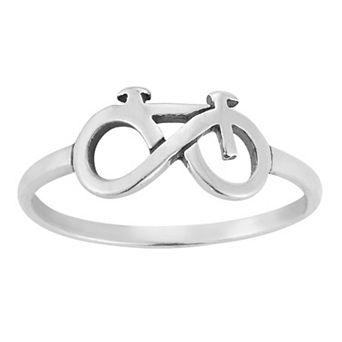 Sunkissed Sterling Sterling Silver Bicycle Ring