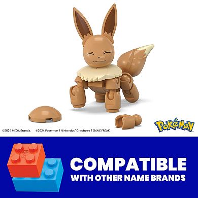 Mega Bloks MEGA Pokémon Eevee Building Toy Kits with Action Figure (24 Pieces)