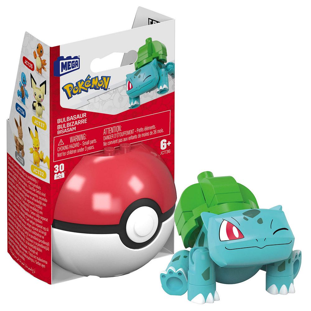 Mega Bloks MEGA Pokémon Bulbasaur Building Toy Kits with Action Figure ...