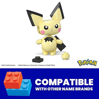 Mega Bloks MEGA Pokémon Pichu Building Toy Kits with Action Figure (24 Pieces)