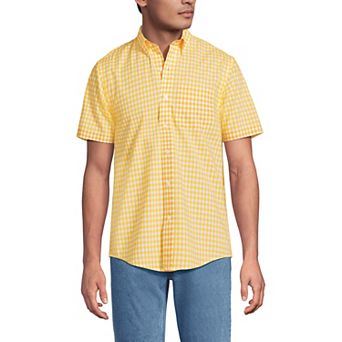 Men's Lands' End Short Sleeve Poplin Shirt