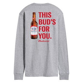 Men's Budweiser This Bud's For You Long Sleeve Graphic Tee
