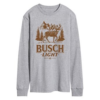 Men's Busch Light Deer Graphic Long Sleeve Graphic Tee