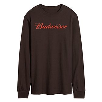 Men's Budweiser Logo Long Sleeve Graphic Tee