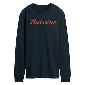 Men's Budweiser Logo Long Sleeve Graphic Tee