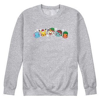 Men's Pokemon Group Christmas Fleece Sweatshirt