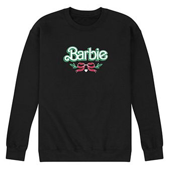 Men's Barbie Holiday Bow Fleece Sweatshirt