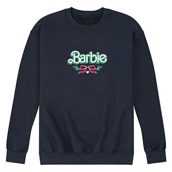 Men's Barbie Holiday Bow Fleece Sweatshirt
