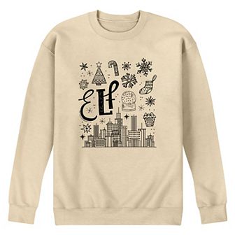 Men's Elf Icon Doodles Fleece Sweatshirt