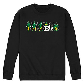 Men's Elf Poses Graphic Fleece Sweatshirt