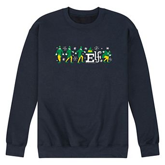 Men's Elf Poses Graphic Fleece Sweatshirt