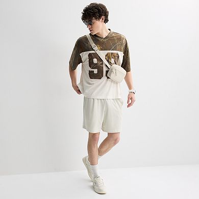 Men's Hollywood V-Neck Mesh Jersey Graphic Tee