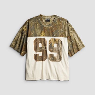 Men's Hollywood V-Neck Mesh Jersey Graphic Tee