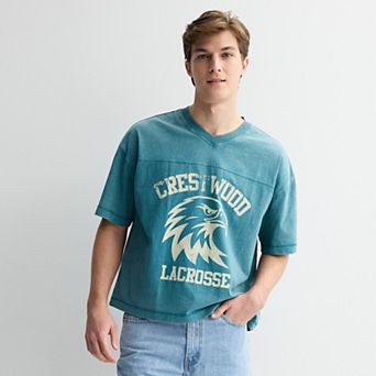 Men's Hollywood V-Neck Athletic Jersey Tee