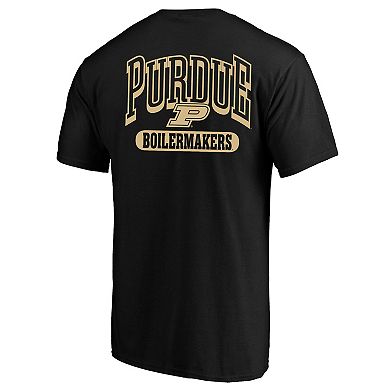 Big & Tall Purdue Boilermakers Left Chest & Full Back Graphic Tee