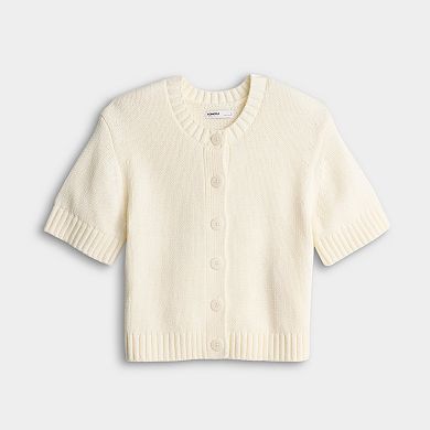 Women's Sonoma Goods For Life® Short Sleeve Cardigan Sweater
