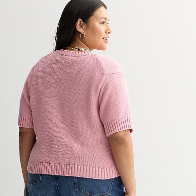 Women's Sonoma Goods For Life® Short Sleeve Sweater