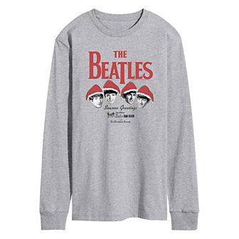 Men's The Beatles Seasons Greetings Long Sleeve Graphic Tee