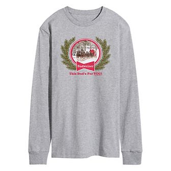 Men's Budweiser Clydesdales Holiday Long Sleeve Graphic Tee