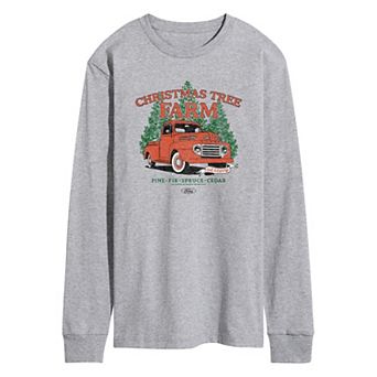 Men's Ford Christmas Tree Farm 1949 F3 Long Sleeve Graphic Tee