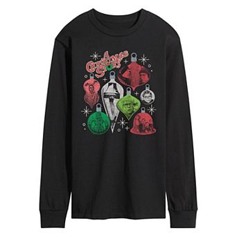 Men's A Christmas Story Ornament Grid Long Sleeve Graphic Tee