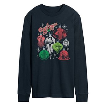 Men's A Christmas Story Ornament Grid Long Sleeve Graphic Tee