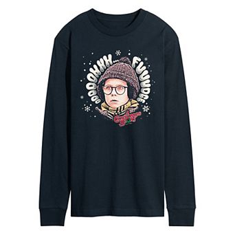 Men's A Christmas Story Oooh Fudge Long Sleeve Graphic Tee