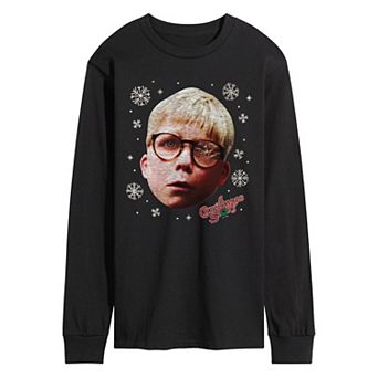 Men's A Christmas Story Ralphie Portrait Long Sleeve Graphic Tee