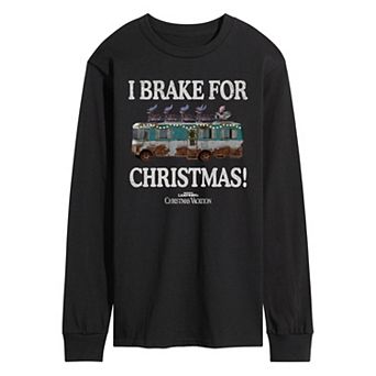 Men's National Lampoon's Christmas Vacation I Brake For Christmas Long Sleeve Graphic Tee
