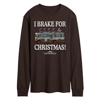 Men's National Lampoon's Christmas Vacation I Brake For Christmas Long Sleeve Graphic Tee
