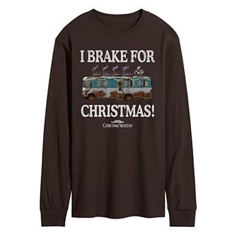 Men's National Lampoon's Christmas Vacation I Brake For Christmas Long Sleeve Graphic Tee