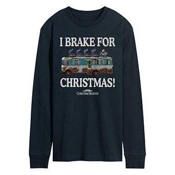 Men's National Lampoon's Christmas Vacation I Brake For Christmas Long Sleeve Graphic Tee