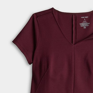 Women's Nine West Adaptive Mini Ponte Dress