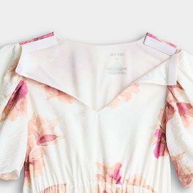 Women's Nine West Adaptive Bubble Sleeve Babydoll Dress