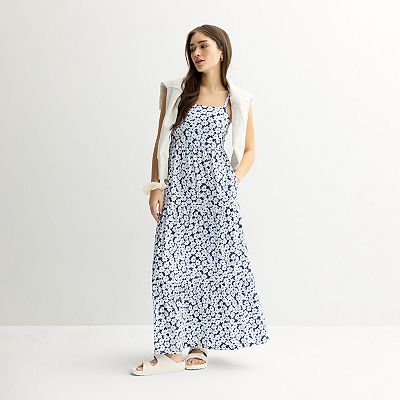 white maxi dress nearby Petal & Pup Women's Merletto Cut Out Hang Or Line Dry colour:Floral Long Sleeve Designer Dresses Size:38 (FR)
