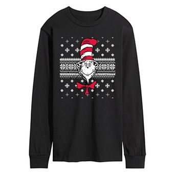 Men's Dr. Seuss The Cat In The Hat Long Sleeve Graphic Tee