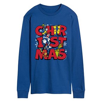 Men's Dr. Seuss Characters Christmas Long Sleeve Graphic Tee