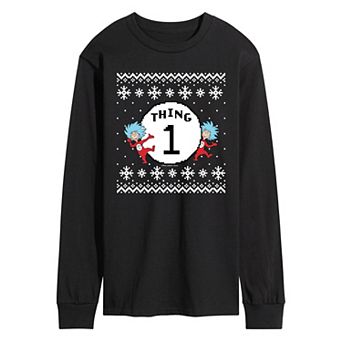 Men's Dr. Seuss The Cat In The Hat Thing Long Sleeve Graphic Tee