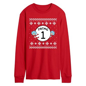 Men's Dr. Seuss The Cat In The Hat Thing Long Sleeve Graphic Tee